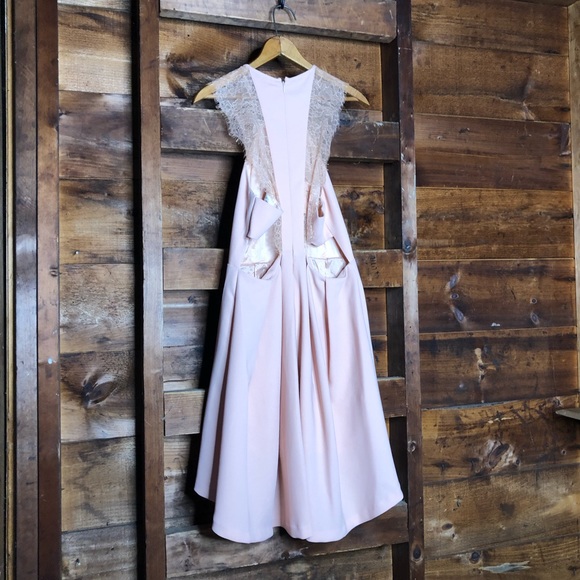 BCBGeneration Blush Pink HiLo Lace Dress - Picture 8 of 13